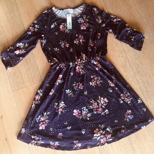 Floral knit dress